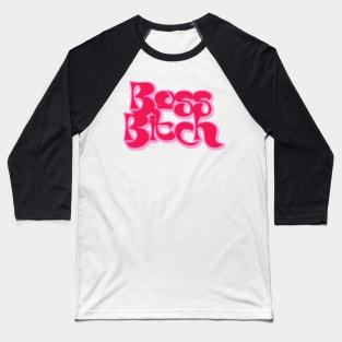 Boss Bitch Pink Aesthetic Baseball T-Shirt